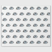 Papier Cadeau Motif de l'oeil Husky (Plat)