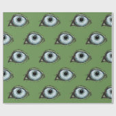 Papier Cadeau Motif de l'oeil Husky (Plat)