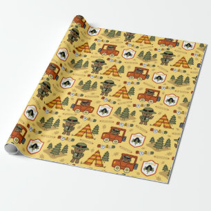 Papier Cadeau Motif de l'ours du Ranger Park