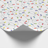 Papier Cadeau Motif de lumières de Noël (Coin)