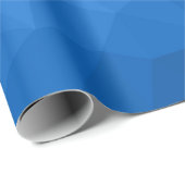 Papier Cadeau Motif de maille géométrique à dégradé bleu clair (Coin rond)