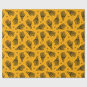 Papier Cadeau Motif de main de squelette.
