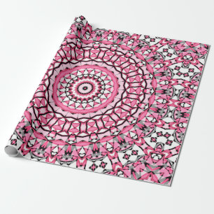 Papier Cadeau Motif de mandala ronde en verre vitrage style mosa