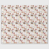 Papier Cadeau Motif de maquillage cosmétique (Plat)