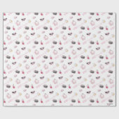Papier Cadeau Motif de maquillage pour filles Gossip (Plat)
