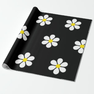 Papier Cadeau Motif de marguerite