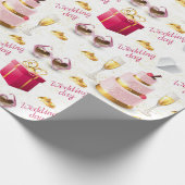 Papier Cadeau Motif de mariage (Coin)