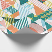 Papier Cadeau Motif de monde de forme