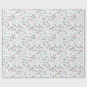 Papier Cadeau Motif de montagne (Plat)