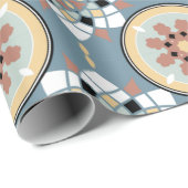 Papier Cadeau Motif de mosaïque (Coin rond)