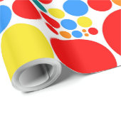 Papier Cadeau Motif de mosaïque de Pointe Retro (Coin rond)