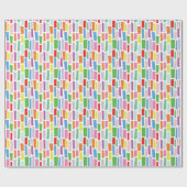 Papier Cadeau Motif de mosaïque de rectangle brisé avec des tons (Plat)