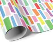 Papier Cadeau Motif de mosaïque de rectangle brisé avec des tons (Coin rond)