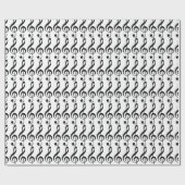 Papier Cadeau motif de musique treize clés (Plat)