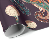 Papier Cadeau Motif de nature sans couture. Arrière - plan avec  (Coin rond)