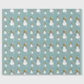 Papier Cadeau Motif de neige (Plat)