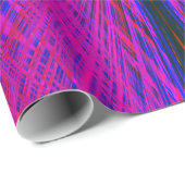 Papier Cadeau Motif de néon en forme de diamant (Coin rond)