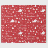Papier Cadeau Motif de Noël (Plat)
