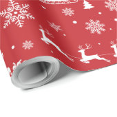 Papier Cadeau Motif de Noël (Coin rond)