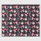 Papier Cadeau Motif de Noël (Plat)
