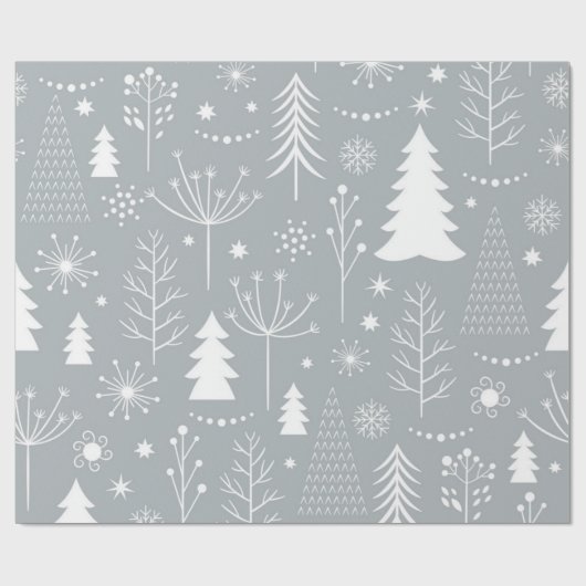 Papier Cadeau Motif de Noël (Plat)