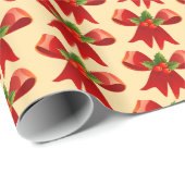 Papier Cadeau Motif de Noël (Coin rond)