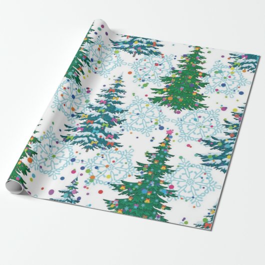 Papier Cadeau Motif de Noël (Déroulé)