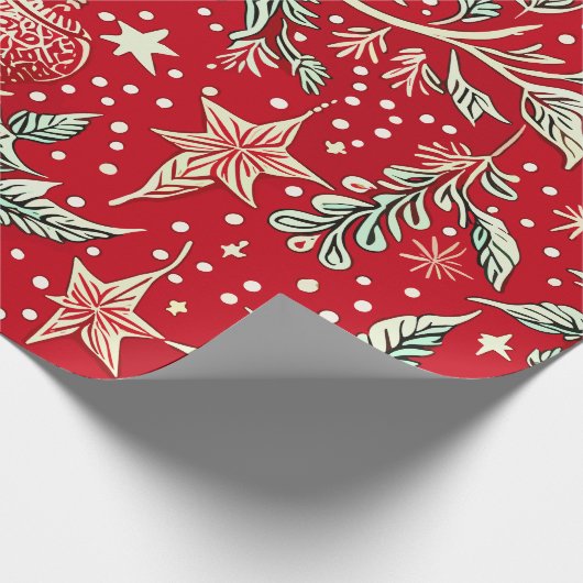 Papier Cadeau Motif de Noël (Coin)