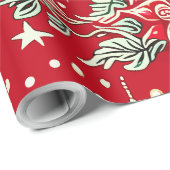 Papier Cadeau Motif de Noël (Coin rond)