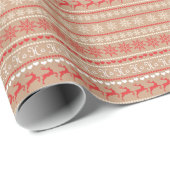 Papier Cadeau Motif de Noël (Coin rond)