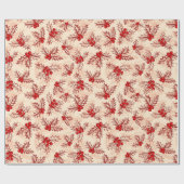 Papier Cadeau Motif de Noël (Plat)