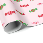 Papier Cadeau Motif de Noël (Coin rond)