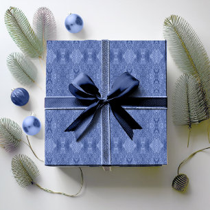 Papier Cadeau Motif de Noël bleu#32 ID1009