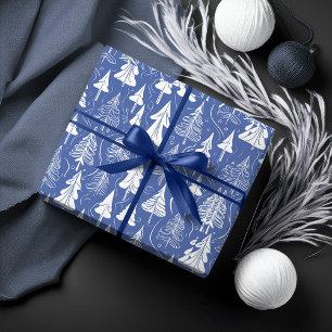 Papier Cadeau Motif de Noël bleu #6 ID1009