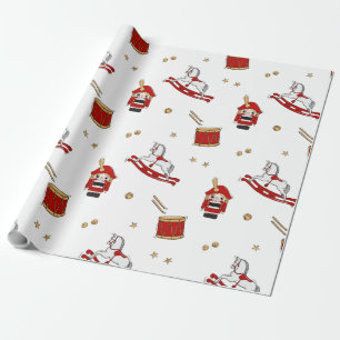 Papier Cadeau Motif de Noël casse-noisette