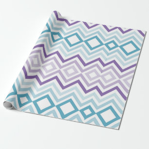 Papier Cadeau Motif de Noël Chevron