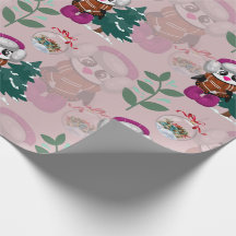 Motif de Noël coloré mignon pingouin de Noël