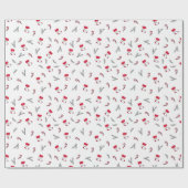 Papier Cadeau Motif de Noël de bas de chaussettes de cadeaux, su (Plat)