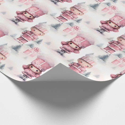 Papier Cadeau Motif de Noël de Nutcracker mignon (Coin)