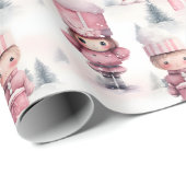 Papier Cadeau Motif de Noël de Nutcracker mignon (Coin rond)