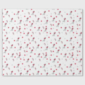 Papier Cadeau Motif De Noël De Robin Bird, Lollypops, Neige (Plat)