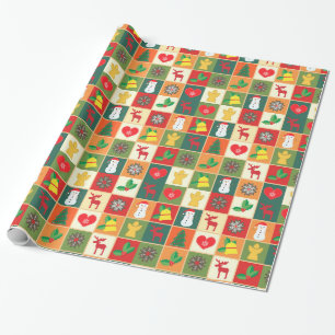 Papier Cadeau Motif de Noël décoratif
