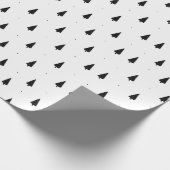 Papier Cadeau Motif De Noël Des Épinettes En Hiver (Coin)