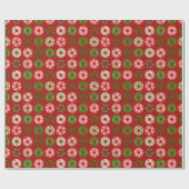 Papier Cadeau Motif de Noël Donut Holiday (Plat)