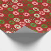 Papier Cadeau Motif de Noël Donut Holiday (Coin)