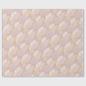 Papier Cadeau Motif de Noël en or rose #29 ID1009 (Plat)