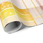 Papier Cadeau Motif de Noël en or rose n° 7 ID1009 (Coin rond)