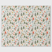 Papier Cadeau Motif de Noël festif (Plat)