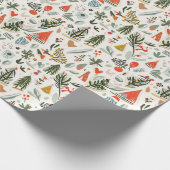 Papier Cadeau Motif de Noël festif (Coin)