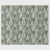 Papier Cadeau Motif de Noël Green Earth #6 ID1009 (Plat)